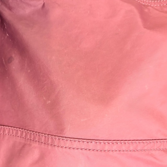 Burberry burgandy nylon and black leather shoulder bag - Picture 12 of 16